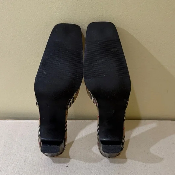 NFINITY Vintage Plaid Women's Mules Size 9.5 M | 2.5”-3” Heels - Picture 11 of 12